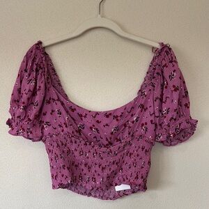 Floral Purple Women's Top